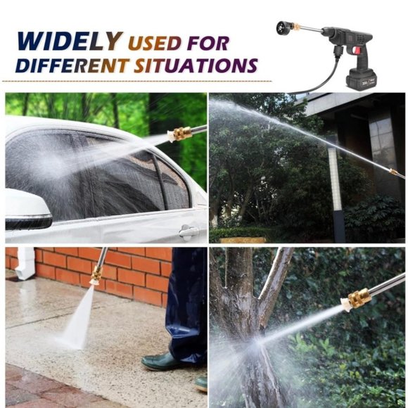 Cordless Pressure Washer,Portable Power Cleaner with 5-in-1 Adjustable Nozzle an - Picture 3 of 7